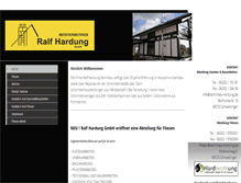 Tablet Screenshot of kaminbau-hardung.de